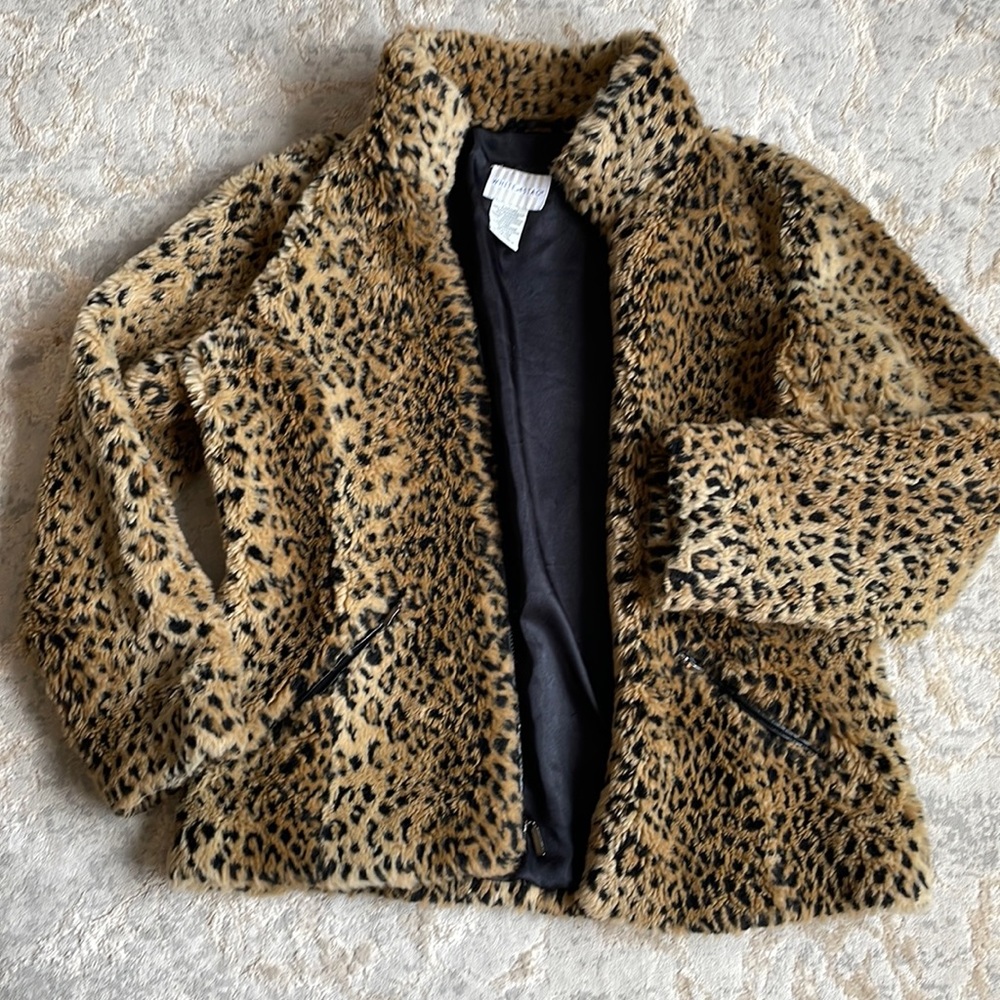 Faux Fur Leopard Jacket